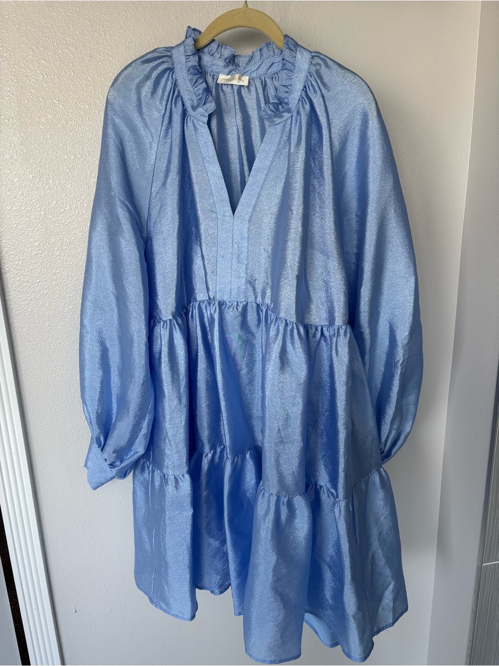 Stine Goya Shimmery Light Blue Jasmine Dress